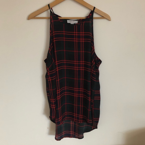 White Closet long line slip camisole check top size 14 - Picture 3 of 4